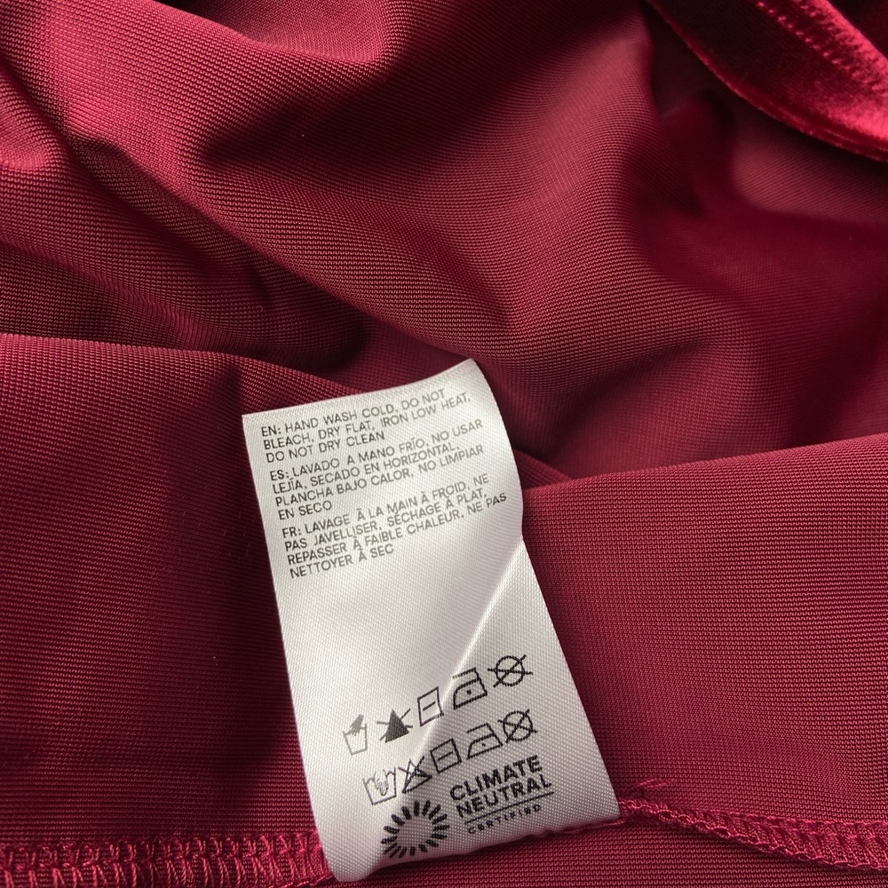 Reformation Merel Chianti Velvet Dress Stretch Size XL - Picture 13 of 13